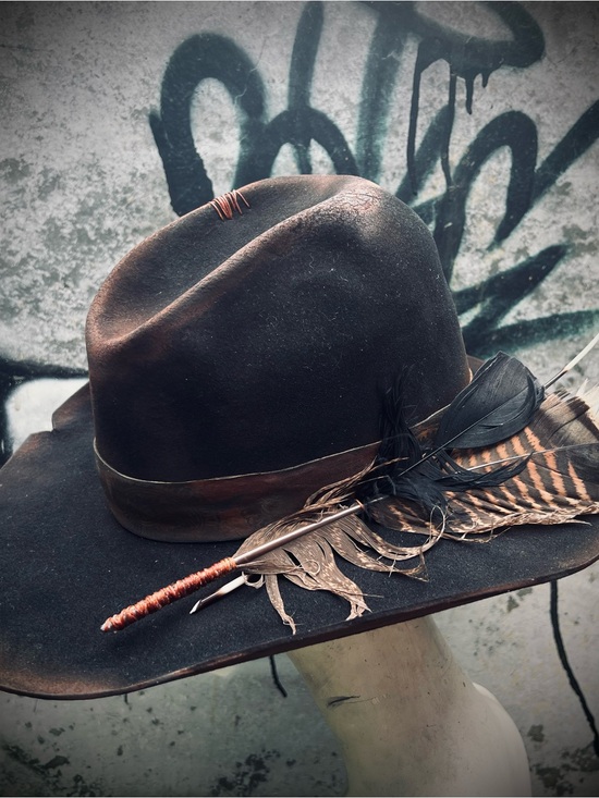 Custom Distressed Gus Cowboy Hat 71/8-71/4 main image 12